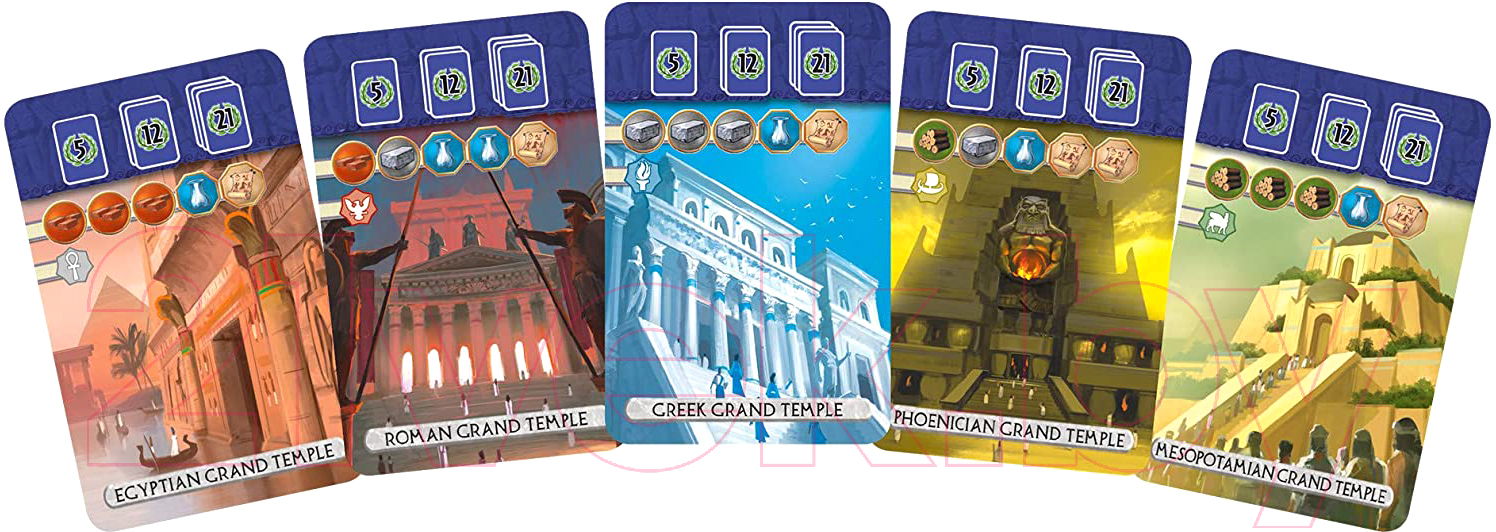 Дополнение к настольной игре Asmodee 7 чудес: Дуэль – Пантеон / БП-00000613