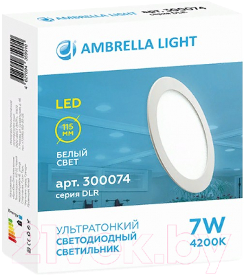 Точечный светильник Ambrella DLR 7W 4200K 185-250V