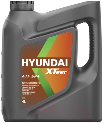 Трансмиссионное масло Hyundai XTeer ATF SP4 / 1041017 (4л)