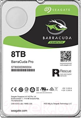 Жесткий диск Seagate Barracuda Pro 8TB (ST8000DM0004)