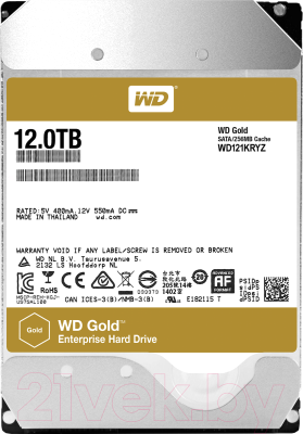 Жесткий диск Western Digital Gold 12TB (WD121KRYZ)