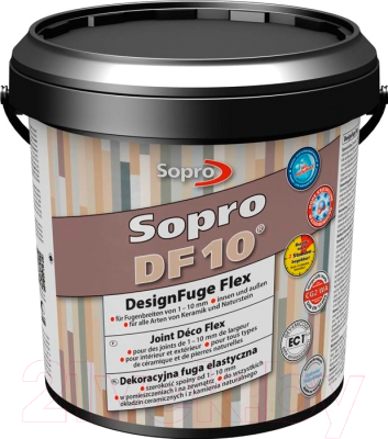 Фуга Sopro DF 10 №1054 (2.5кг, бетонно-серый)
