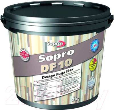 Фуга Sopro DF 10 №1055 (5кг, песочно-серый)