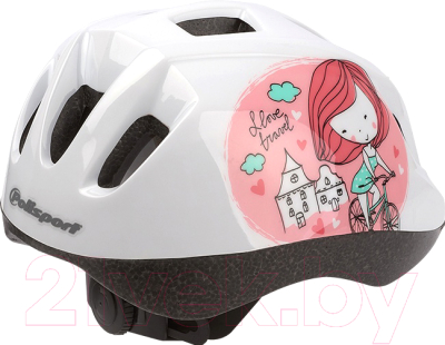 Защитный шлем Polisport Princess 46/53 / 8740300023 (белый/розовый)