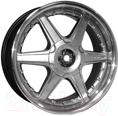 Литой диск Kyowa KR207HPBL 17x7" 10x100+112мм DIA 73.1мм ET 25мм (Hyper Black Lip Polished)