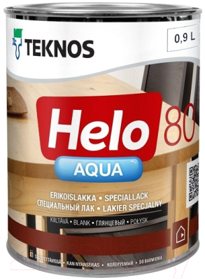 Лак Teknos Helo Aqua 80 Gloss (450мл, глянцевый)