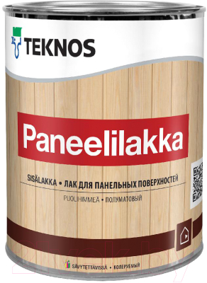 Лак Teknos Paneelilakka (900мл, полуматовый)