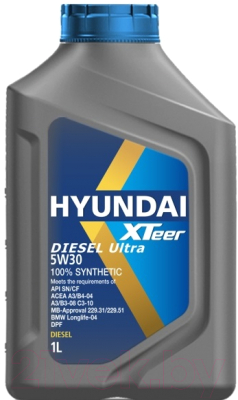 Моторное масло Hyundai XTeer Diesel Ultra 5W30 / 1011003 (1л)