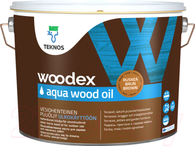 Масло для древесины Teknos Woodex Wood Oil Aqua (900мл, бесцветный)