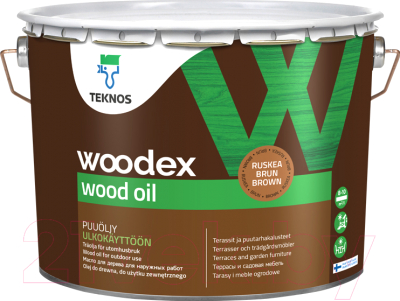 Масло для древесины Teknos Woodex Wood Oil (2.7л, коричневый)