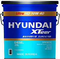 Моторное масло Hyundai XTeer HD Ultra 10W40 / 1120002 (20л) - 