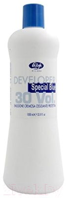 Эмульсия для окисления краски Lisap Developer Spezial Blu 30 vol голубой 9%  (1л)