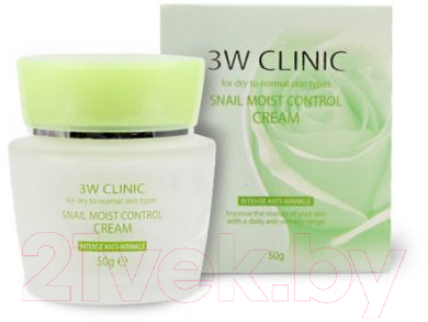 Крем для лица 3W Clinic Snail Moist Control Cream (50г)