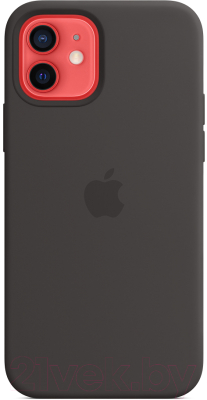 Чехол-накладка Apple Silicone Case with MagSafe для iPhone 12/12 Pro / MHL73 (черный)