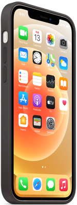 Чехол-накладка Apple Silicone Case with MagSafe для iPhone 12/12 Pro / MHL73 (черный)