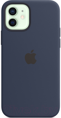 Чехол-накладка Apple Silicone Case with MagSafe для iPhone 12/12 Pro / MHL43 (темный ультрамарин)