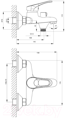 Смеситель Rossinka Silvermix B35-30