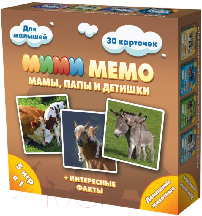 Настольная игра Нескучные игры Мемо Ми-Ми-Мемо Домашние животные / 8051