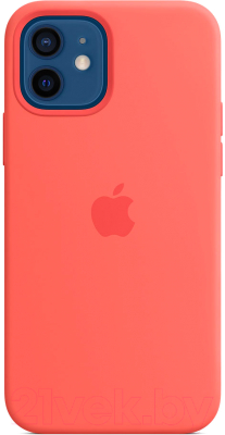 Чехол-накладка Apple Silicone Case with MagSafe для iPhone 12/12 Pro / MHL03 (розовый цитрус)