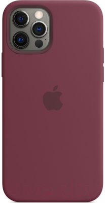Чехол-накладка Apple Silicone Case with MagSafe для iPhone 12/12 Pro / MHL23 (сливовый)
