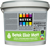 

Краска Betek, Elixir Matt для внутренних работ