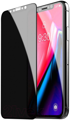 Защитное стекло для телефона Case Full Glue Privacy для iPhone X/XS/11 Pro (черный)