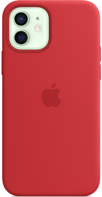 Чехол-накладка Apple Silicone Case w/MagSafe для iPhone 12/12Pro (PRODUCT)RED / MHL63