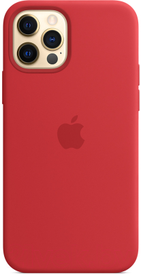 Чехол-накладка Apple Silicone Case w/MagSafe для iPhone 12/12Pro (PRODUCT)RED / MHL63