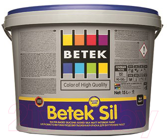 

Краска Betek, Белый, Sil для внутренних работ