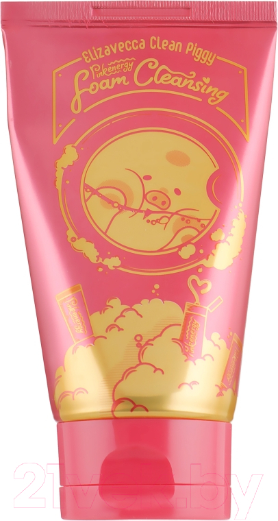 Пенка для умывания Elizavecca Clean Piggy Pinkenergy Foam Cleansing (120мл)