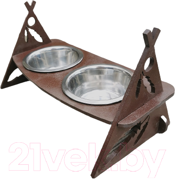 

Набор мисок для животных Grifeldecor, Wigwam / BZ202-31C342