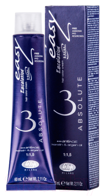 Крем-краска для волос Lisap Escalation Easy Absolute 3 4/00 (60мл)