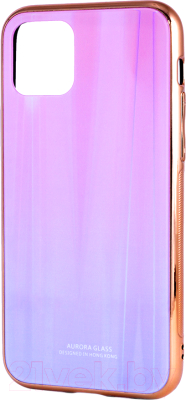 Чехол-накладка Case Aurora для iPhone 11 Pro (розовый/фиолетовый)