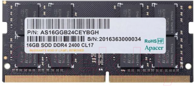 

Оперативная память DDR4 Apacer, AS16GGB24CEYBGH