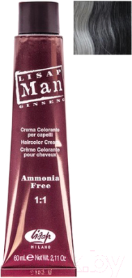 Крем-краска для волос Lisap Man 2 (60мл, коричневый)
