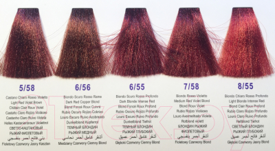 Крем-краска для волос DCM Hair Color Cream HOP Complex 6/46 (100мл, темный блондин красное дерево медный)