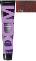 Крем-краска для волос DCM Hair Color Cream HOP Complex 4/58 (100мл, каштановый рыжий фиолетовый) - 