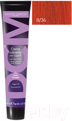 

Крем-краска для волос DCM, Рыжий;шатен, Hair Color Cream HOP Complex 8/36