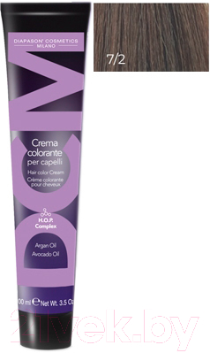 

Крем-краска для волос DCM, Шатен, Hair Color Cream HOP Complex 7/2
