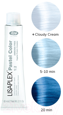 Крем-краска для волос Lisap Lisaplex Pastel Color Blue Sky (60мл)