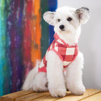 Изображение товара Толстовка для животных Puppia Curtis / PAUD-TS1846-WN-S (розовый)