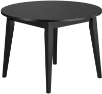 Обеденный стол Васанти Плюс Партнер ПС-36 100-135x100 (черный глянец/черный) - 