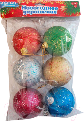 

Набор ёлочных игрушек Зимнее волшебство, Разноцветный, Сказочный блеск / 2371339