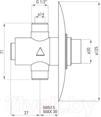 Изображение товара Смеситель Deante Press BBH 048L