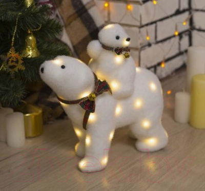 Изображение товара Световая фигурка Luazon Медведь и медвежонок 4357011