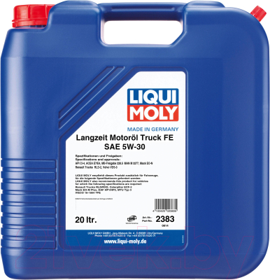 

Моторное масло Liqui Moly, Langzeit Motoroil Truck FE 5W30 / 2383
