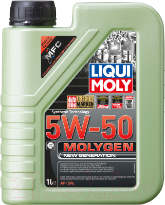 

Моторное масло Liqui Moly, Molygen New Generation 5W50 / 21124