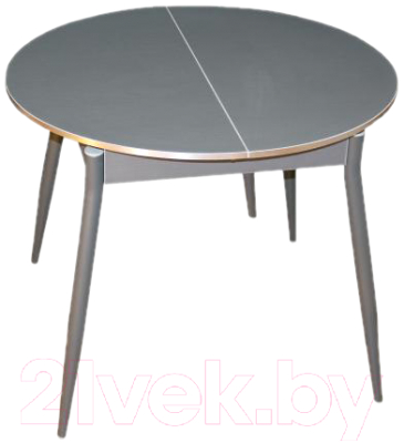 Обеденный стол Древпром Сириус М61 (графит/прямые ножки графит)