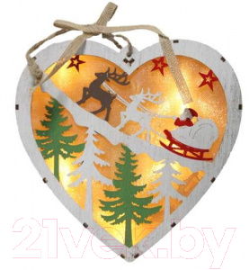 

Подвеска новогодняя Toys, Зеленый;красный;дерево светлое, XY17-11608B