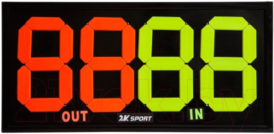 Табло спортивное 2K Sport 126318 (черный)